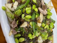 腌菜毛豆-水根饭店