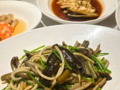 茭白炒现划鳝丝-玫瑰厅上海菜(兴国路店)