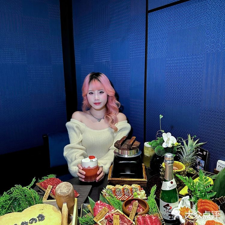 长沙高级感黑金庭院风日式烤肉💯黑毛和牛口感绝了