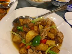 三杯鸡焖土豆-松峰素食