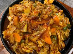 辣炒鱿鱼-全州豆芽汤饭