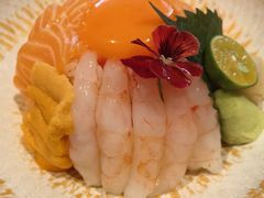 三文鱼甜虾海胆饭-和牛食堂•BISTRO(广州首店)