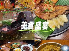 -老滇山寨•云南特色菜•地方菜•民族风情歌舞表演(金碧店)