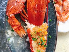 蒜蓉开边蒸大龙虾-阿浪海鲜连锁加工店(B栋2排1号火车头店)
