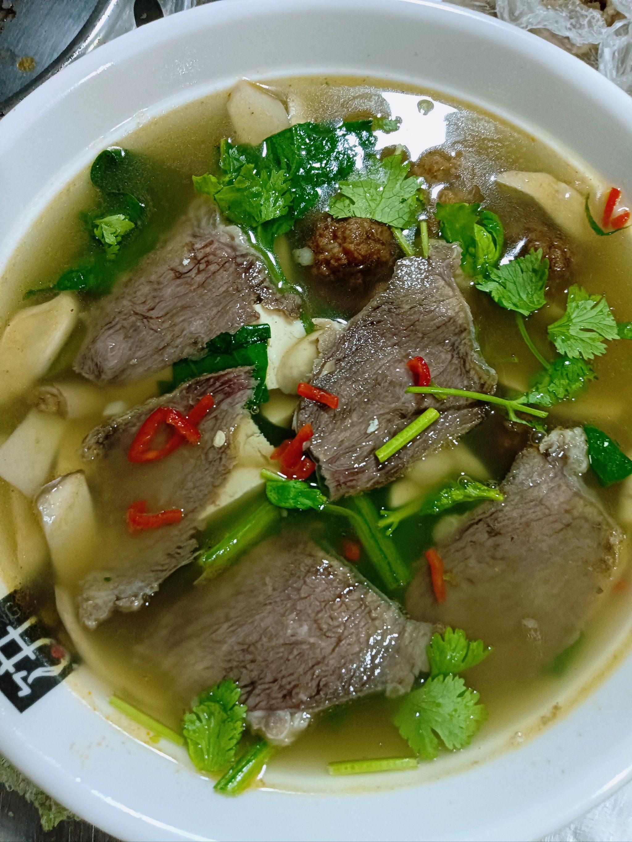 牛肉丸子汤热乎乎