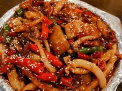 火爆鱿鱼炒年糕-薄荷小筑融合音乐餐吧(农业路店)