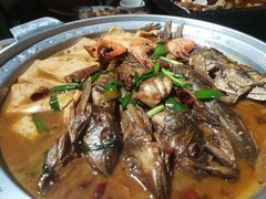 -东来菜馆•手抓海鲜家常菜•海鲜锅贴(鸽子窝店)