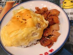 芝士滑蛋鸡扒饭-港爺茶檔·茶餐厅(东晓南路店)