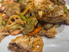 -东来菜馆•手抓海鲜家常菜•海鲜锅贴(鸽子窝店)