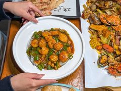 -东来菜馆•手抓海鲜家常菜•海鲜锅贴(鸽子窝店)