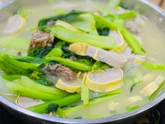 咸猪骨肉丸菜煲菜心-众源美食(光复阁店)