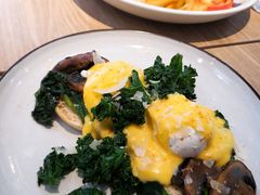 班尼迪克蛋羽衣甘蓝蘑菇吐司-Maxpoint Kitchen 西餐咖啡(乐峰广场店)