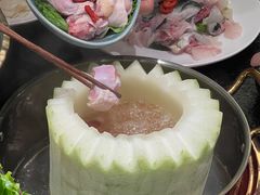 -得意咚瓜·顺德鱼生·冬瓜盅火锅