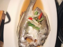 葱椒鲈鱼-绿茶餐厅(壹方天地店)