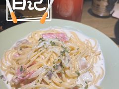 培根奶油意面-机器人火炉披萨