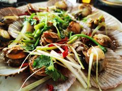 油泼扇贝-1910老鲁味海鲜·戳子肉·青岛菜(金沙滩店)