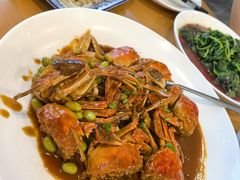 六月黄炒毛豆-品鲜村农家菜·阳澄湖大闸蟹(总店)
