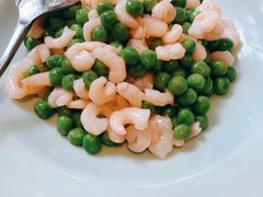 甜豆炒手剥虾仁-鱼食饭稻·苏浙土菜17年老馆子(平江路店)
