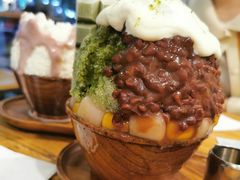 抹茶生乳かき氷-WONDER ICE 萬得冰田(建設路总店)