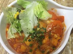 辣白菜炒年糕-泰熙家韩式欢乐餐厅(东关正街店)