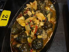 爆炒酸辣田螺-老表记广西宵夜螺蛳鸭脚煲(西大店)