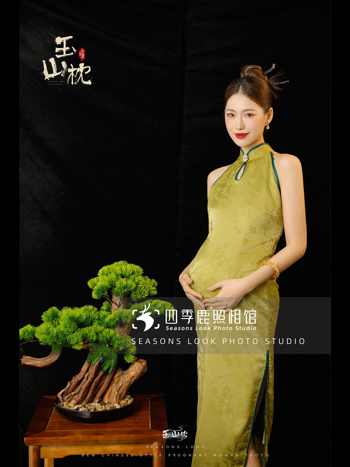 孕妇写真 | 孕期穿旗袍,拿捏【曲线】感