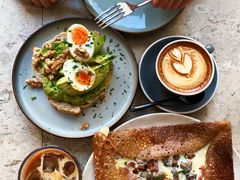 鸡蛋蘑菇熏肉荞麦可丽饼-RAC BAR(安福路店)