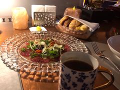 腌制生牛肉片配帕尔马芝士-牛排家(北京王府井澳门中心店)