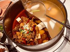 特色牛腩鸳鸯锅-左庭右院鲜牛肉火锅(环球港店)