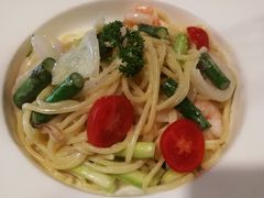 芦笋虾仁白汁意面-静香HOUSE·全时段融合餐厅(七星欢乐颂店)