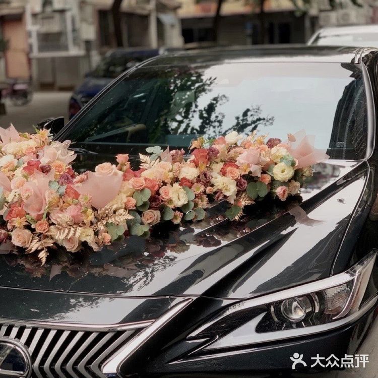 婚车花艺分享-🍂奶茶色系婚车