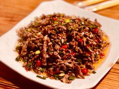 炒牛肉-阿葉农家饭店