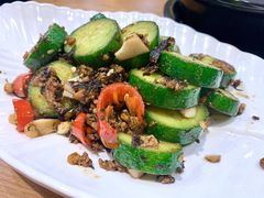 榄菜肉松青瓜仔-喜上喜鸡煲翅(吉大店)