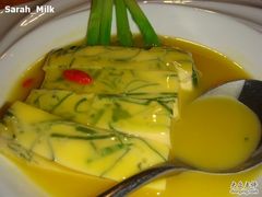 鸡汁翡翠豆腐小芥兰-唐廊烤鸭店(工体店)