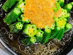 蒜茸蒸秋葵-敏珠拉姆藏餐·南京厨房(富春江东街店)