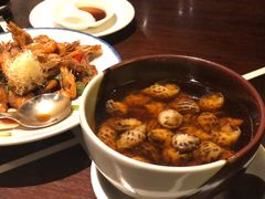 古越陈酿煮花螺-杭州西子湖四季酒店·金沙厅