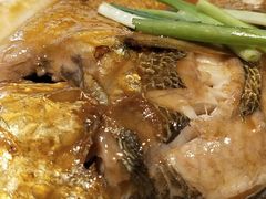 家烧渤海大黄鱼-悦海·家宴·冰花皮皮虾大锅贴(宝龙店)