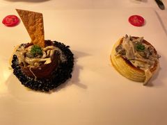 奶油蘑菇配黑米-火车头法国西餐厅