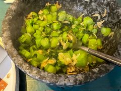 广东菜心炒虾皮-野蔓果·山野菜(西湖景区·龙井茶田店)