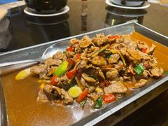 小炒牛肉-仙店农庄(湖景农庄餐厅)