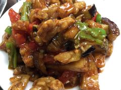 肉段烧茄子-十三陵山水雅园农家院