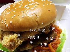 泡菜肥牛鸡腿堡-肯德基(常熟百润发店)