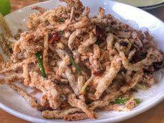 干炸茶树菇-老四川平头酸菜鱼(衙前店)