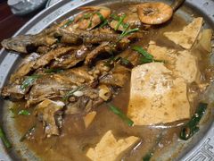 东来烧杂鱼-东来菜馆•手抓海鲜家常菜•海鲜锅贴(鸽子窝店)