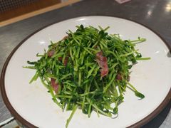 鸡油腊味炒豆苗-潮界(虹桥新天地店)