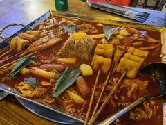 鱼饼火山炒年糕-包装马车·韩国料理·포장마차