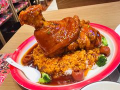 肘子扣饭-那红花·东北菜铁锅炖(仙林金鹰店)