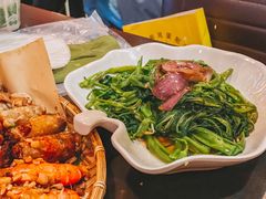 马拉盏炒通菜-大头虾越式风味餐厅(光明广场店)