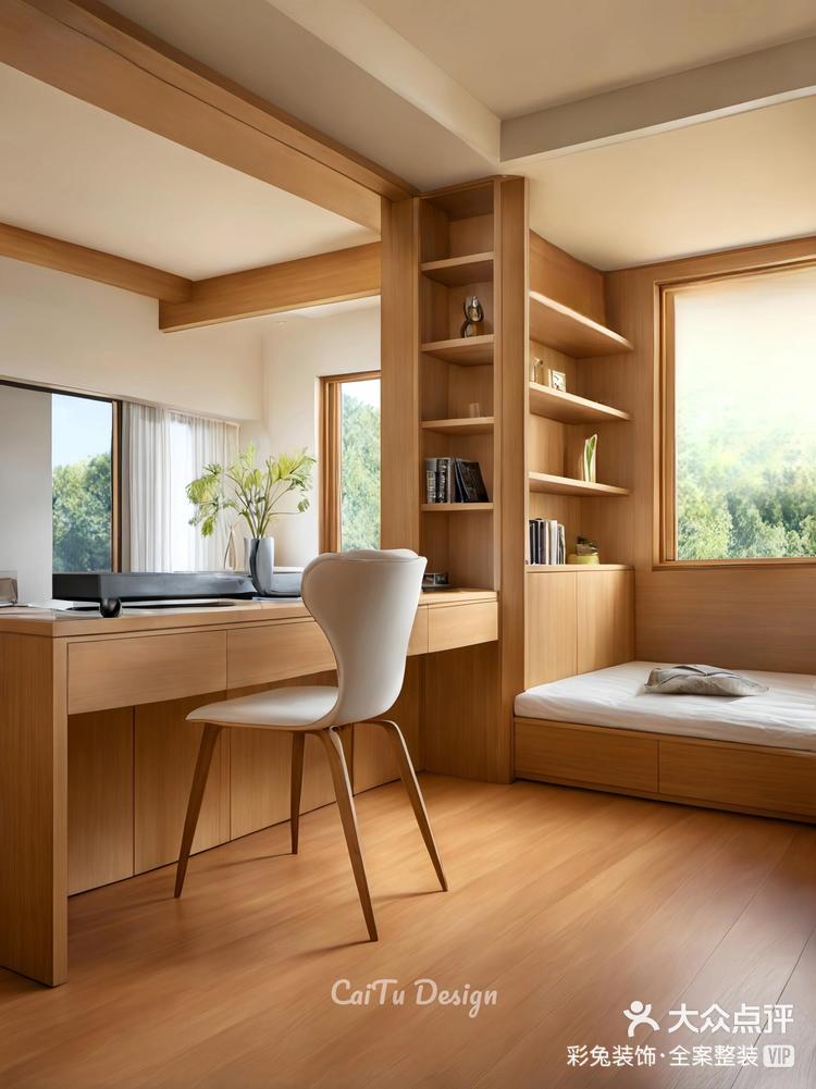书桌做隔断阳台改地台区区6㎡也太能整活了