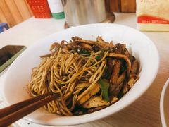 青椒干子肉丝干拌面-高邮面馆(明瓦廊店)